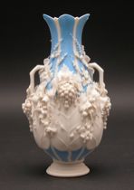 Appraisal: Bennington Parian Vase Parian ware was derived from unglazed white