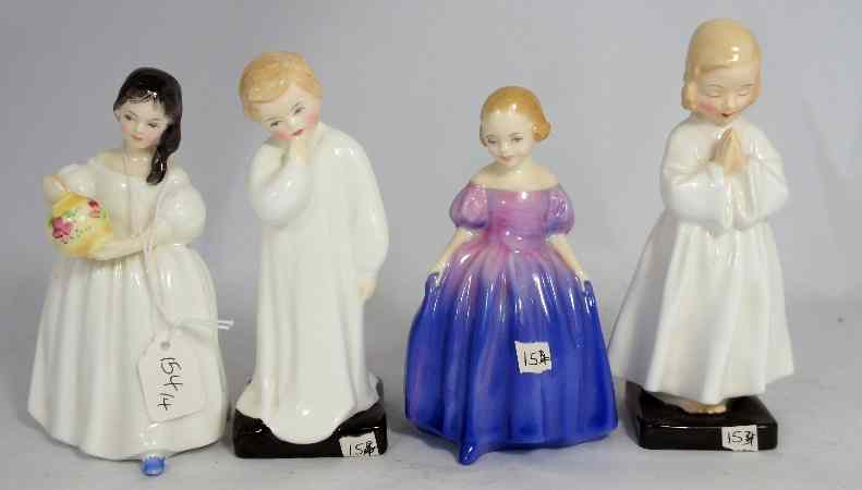 Appraisal: Royal Doulton Figures Darling HN Marie HN Bedtime HN and