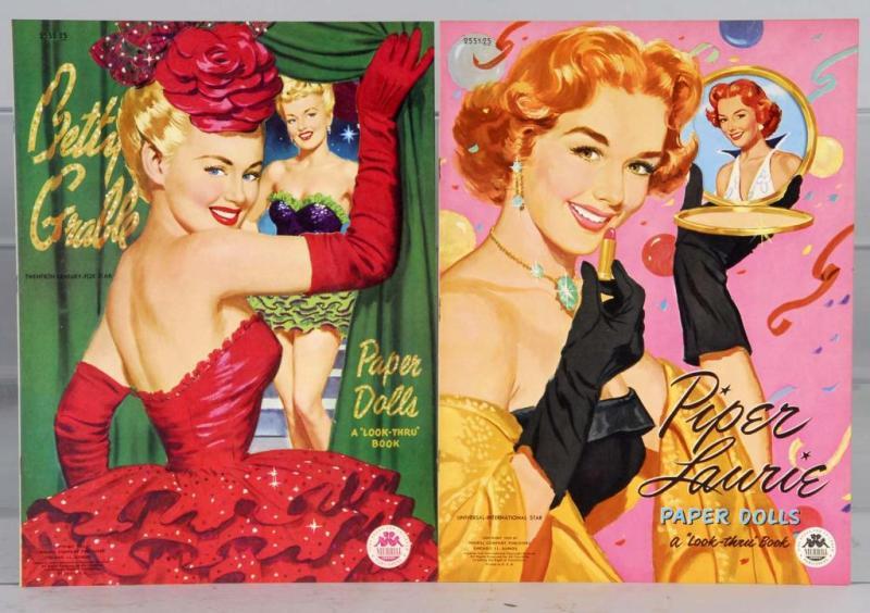 Appraisal: Lot of Celebrity Paper Doll Sets Description Includes Betty Grable