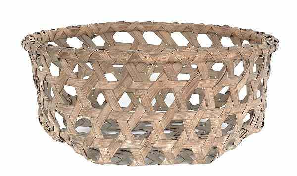 Appraisal: Split oak cheese basket th c x