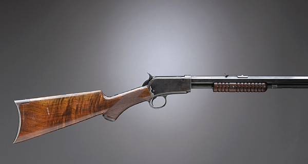 Appraisal: A Winchester Model Deluxe slide action rifle Serial no for