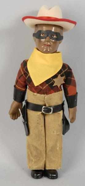 Appraisal: Composition Lone Ranger Doll Description Smaller size variation Includes one