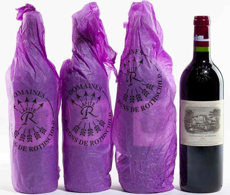 Appraisal: Chateau Lafite RothschildPauillac bottles into neck original tissue'' Deep and