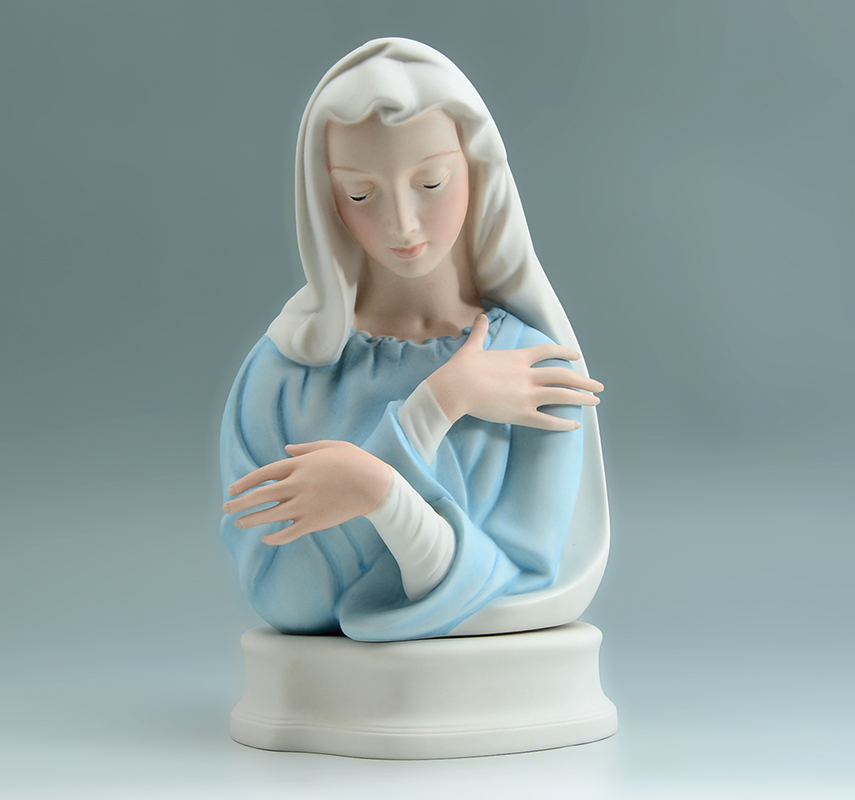 Appraisal: BOEHM PORCELAIN D LA PIETA MADONNA FIGURE Marked on base