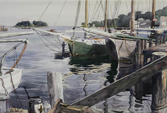 Appraisal: John Whorf American - Spring Point Signed John Whorf l