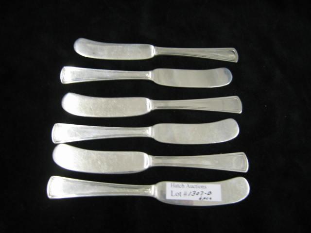 Appraisal: Sterling Silver Butter Knives solid sterling blades