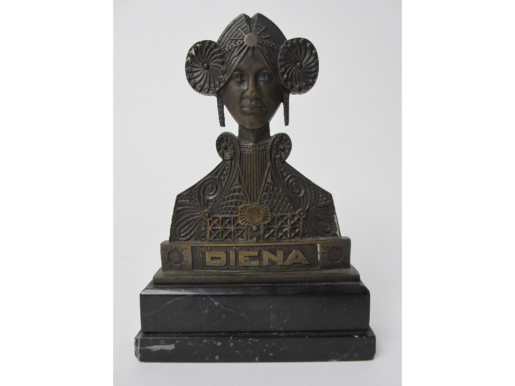 Appraisal: A Lithuanian bronze of a woman representing Diena day and