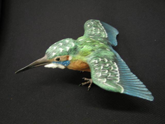 Appraisal: Austria Bronze Kingfisher Figurine cold painted attributed to Bergman great