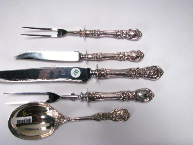 Appraisal: Francis I Sterling Silver items two carving sets two pieces