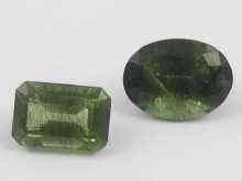 Appraisal: Two loose polished tourmalines approx ct