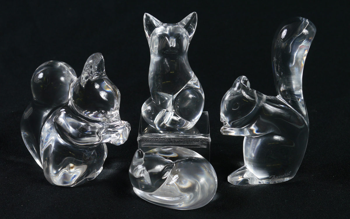 Appraisal: COLLECTION OF CRYSTAL ANIMALS pieces total to include Steuben fox