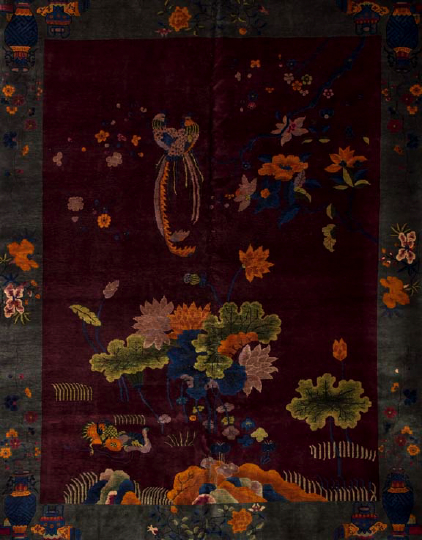 Appraisal: Chinese Art Deco Carpet ' x '