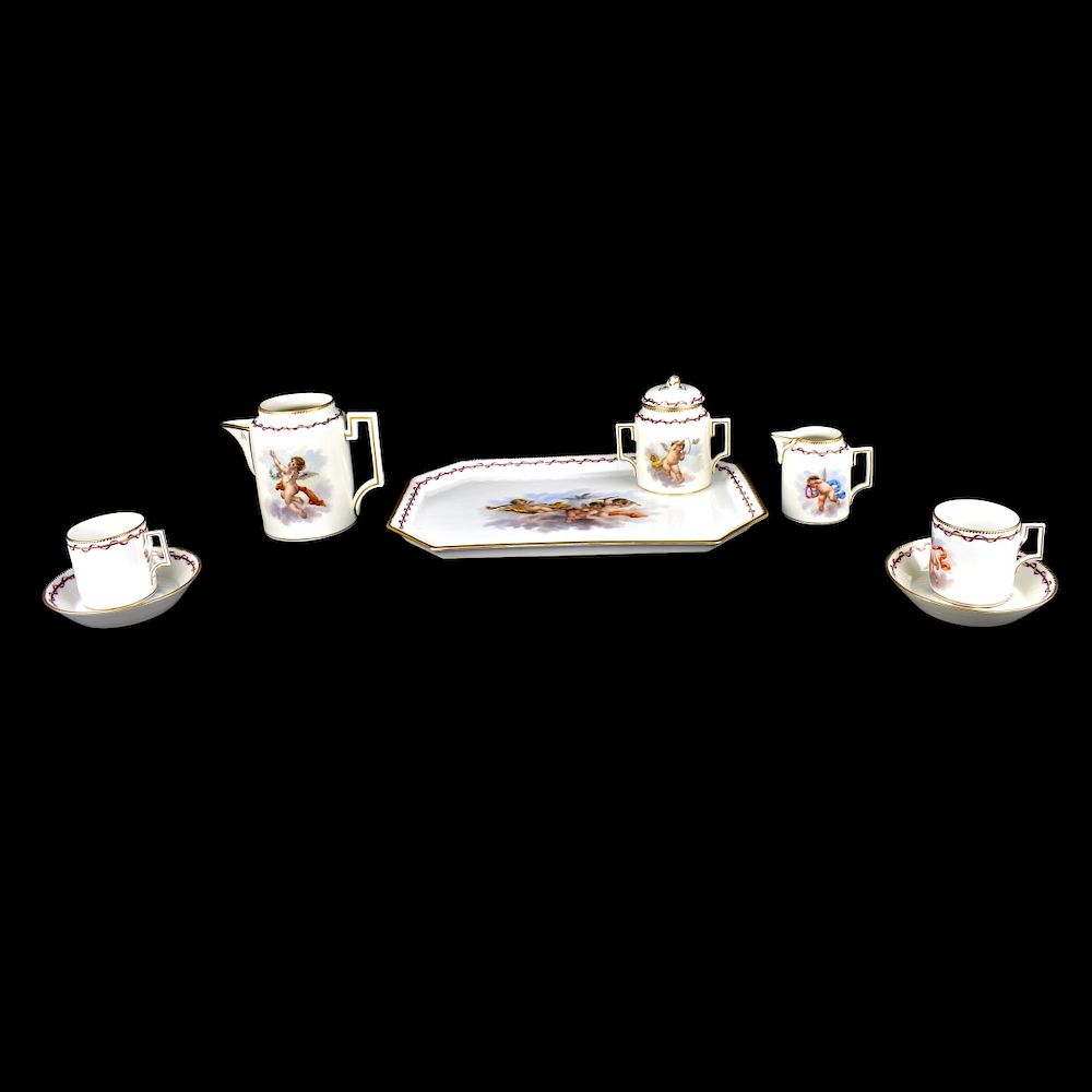 Appraisal: Korzec Porcelain Factory Imperial Russian Tea set A Rare Korzec