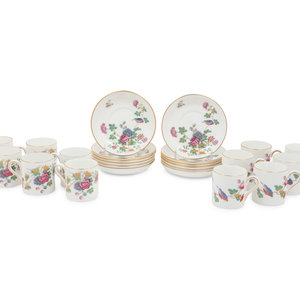 Appraisal: A Set of Wedgwood Cuckoo Porcelain Demitasse Cups and Saucers