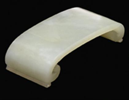 Appraisal: Chinese white jade ink stand qianlong period Of rectangular arched