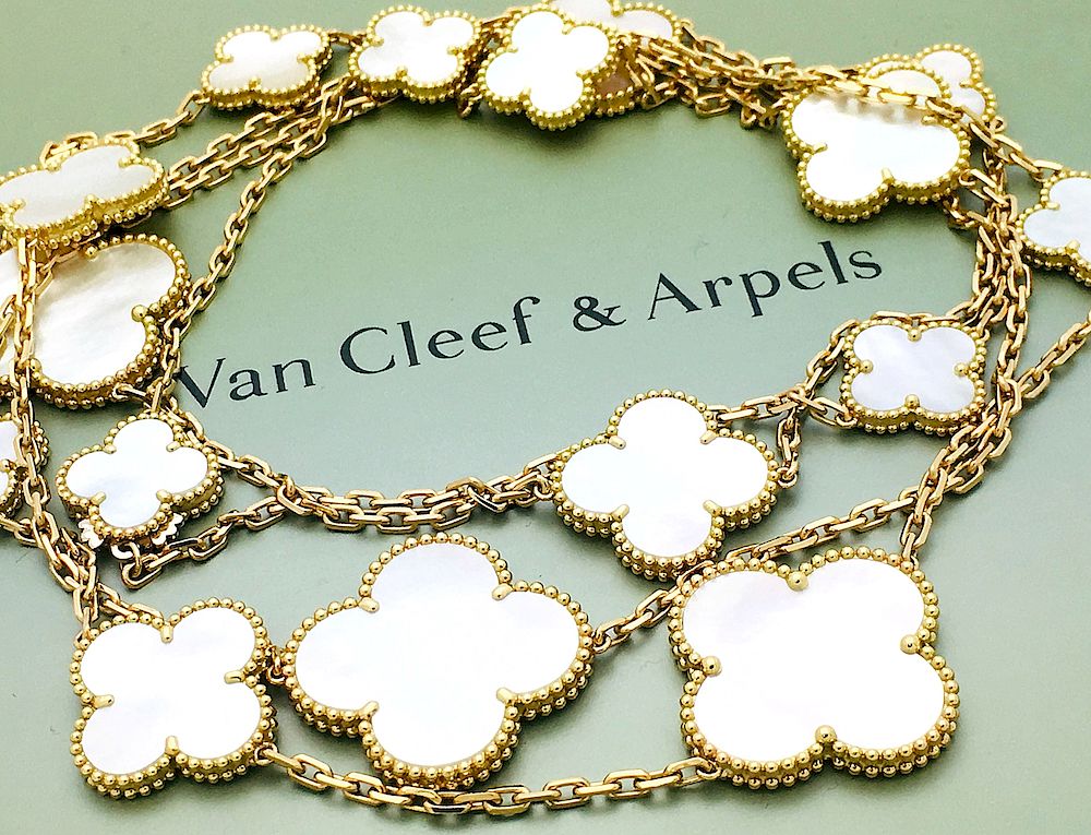 Appraisal: Van Cleef Arpels Magic Alhambra k Mother-of Pearl Van Cleef