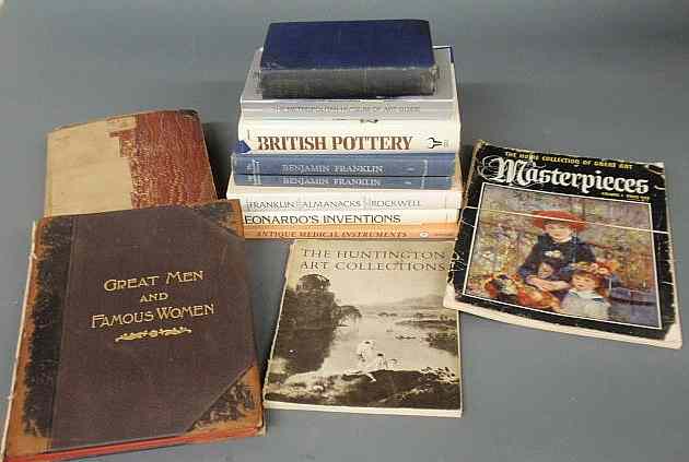 Appraisal: Twelve books- Benjamin Franklin British Pottery Leonardo's Inventions etc