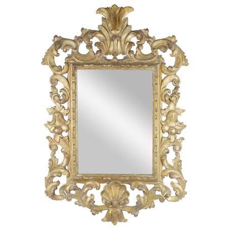 Appraisal: Italian Rococo Gilt-Wood Mirror Estimate -