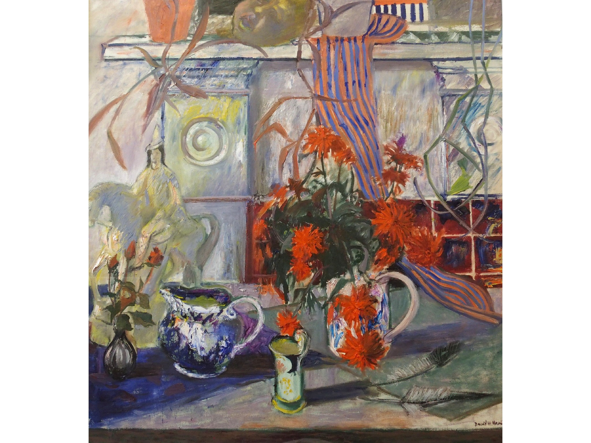 Appraisal: DAVID M MARTIN RSW RGI SSA Scottish b STILL LIFE