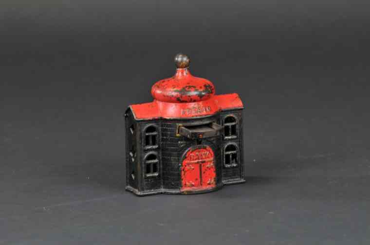 Appraisal: PRESTO MECHANICAL BANK Kyser Rex cast iron japanned finish with