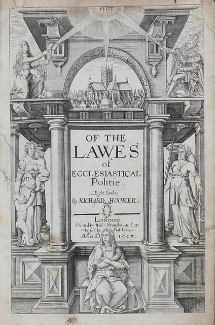 Appraisal: HOOKER Richard Of The Lawes of Ecclesiastical Politie London Fo