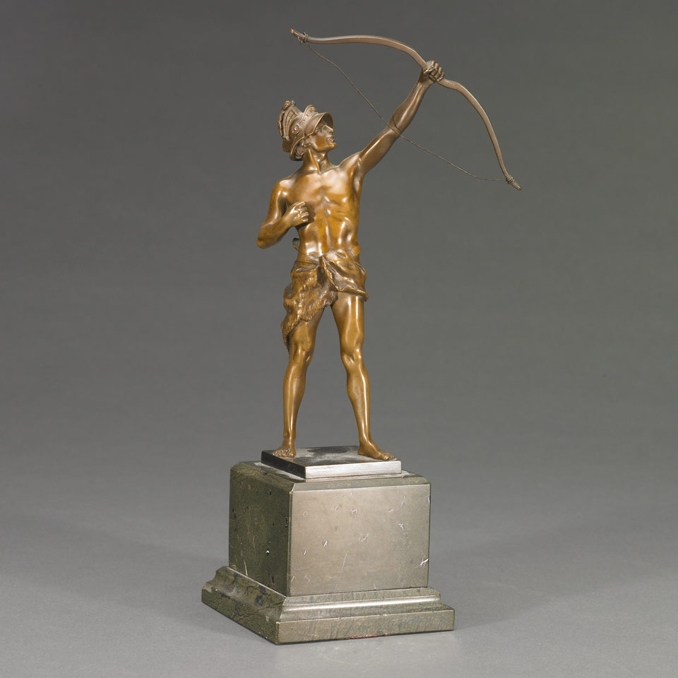 Appraisal: FIGURE OF A CLASSICAL ARCHER P Ferrari Italian th century