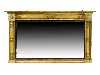 Appraisal: AN EARLY VICTORIAN GILTWOOD AND COMPOSITION OVERMANTEL MIRROR the rectangular