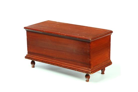 Appraisal: MINIATURE CHEST Found in Lancaster County Pennsylvania st half- th