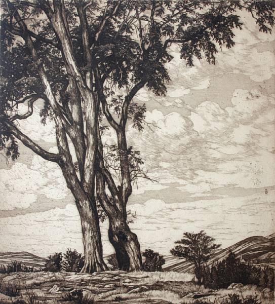 Appraisal: Luigi Lucioni Italian American - Vermont Country Views Etchings on