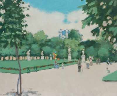 Appraisal: Frederick Hale McDuff American - Parc Monceau Oil on canvas