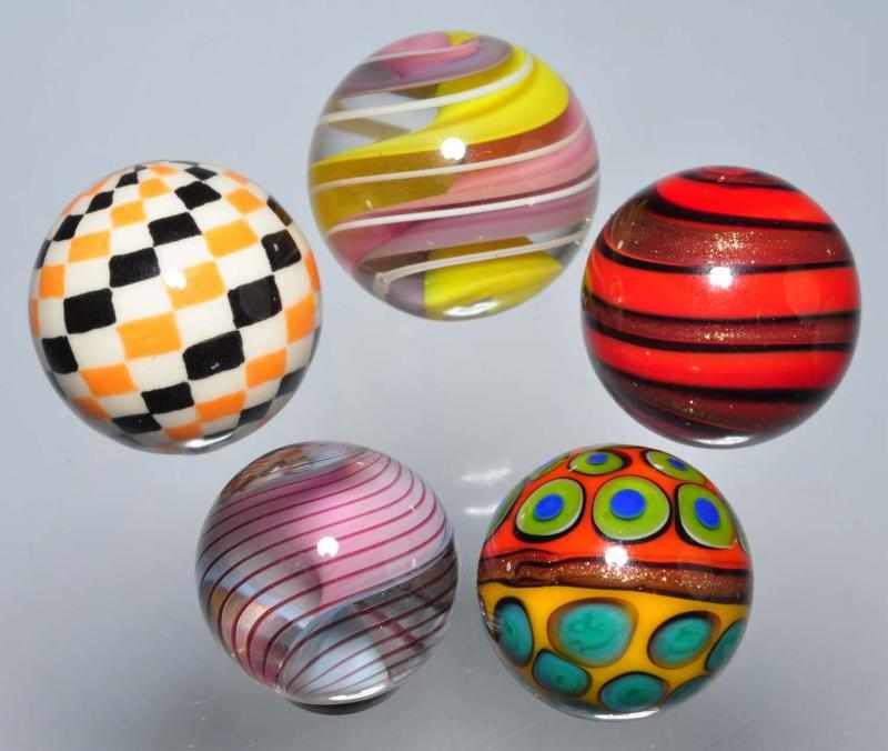 Appraisal: Lot of Contemporary Marbles Description Includes one Gregg Pessman not