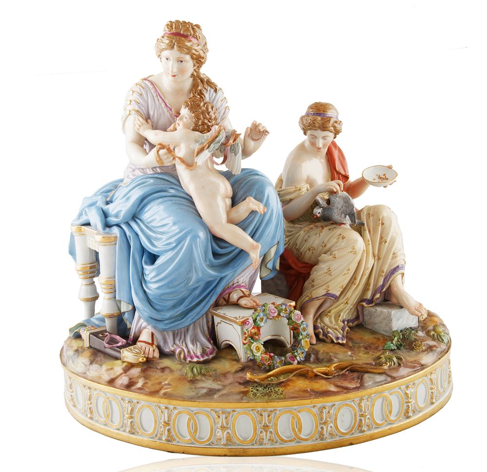 Appraisal: MODELLED AFTER C G JUCHTZER A LATE TH CENTURY MEISSEN