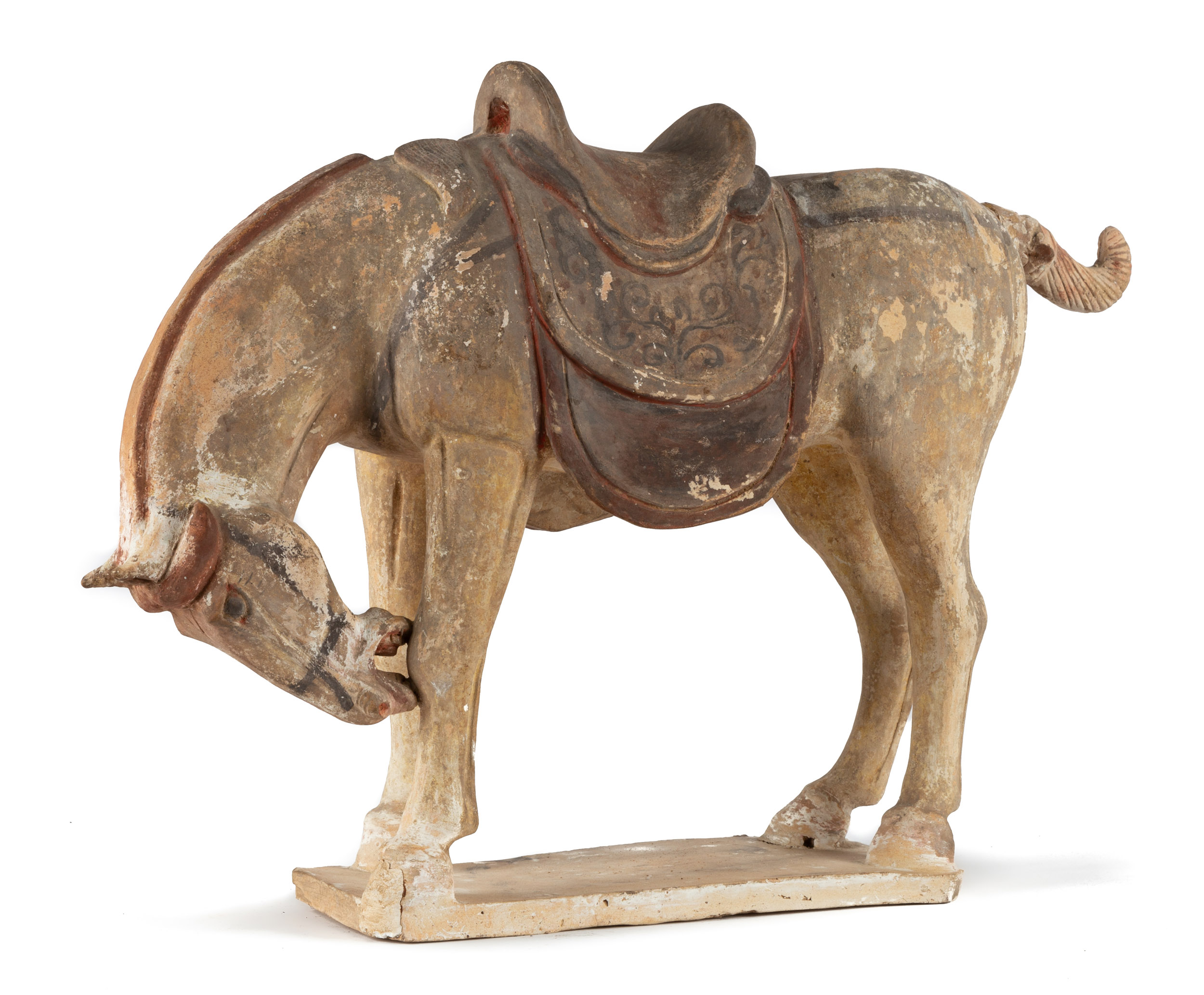 Appraisal: CHINESE TANG STYLE POTTERY HORSE Chinese Tang Style Pottery Horse