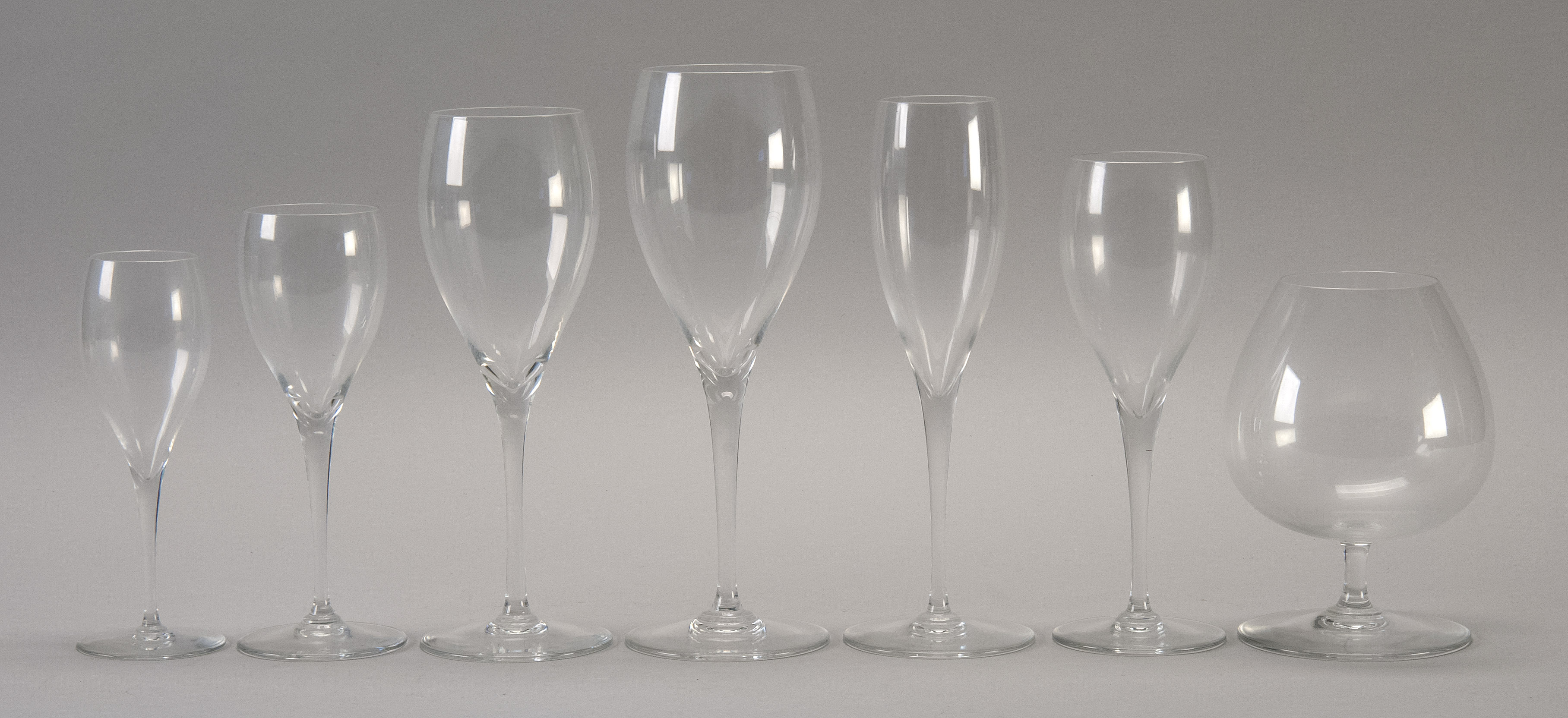 Appraisal: SEVENTY-EIGHT PIECES OF BACCARAT COLORLESS CRYSTAL STEMWARE France th CenturyIn