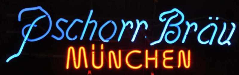 Appraisal: Pschorr Brau Munchen Neon Sign Description s Blue and red