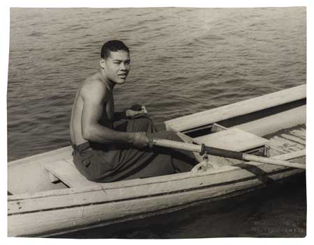 Appraisal: SPORTS--BOXING VAN VECHTEN CARL Two photographs of Joe Louis rowing