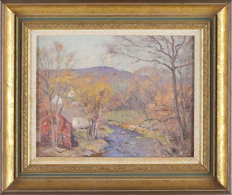 Appraisal: William Kaula MA - Landscapeoil on board signed at lower