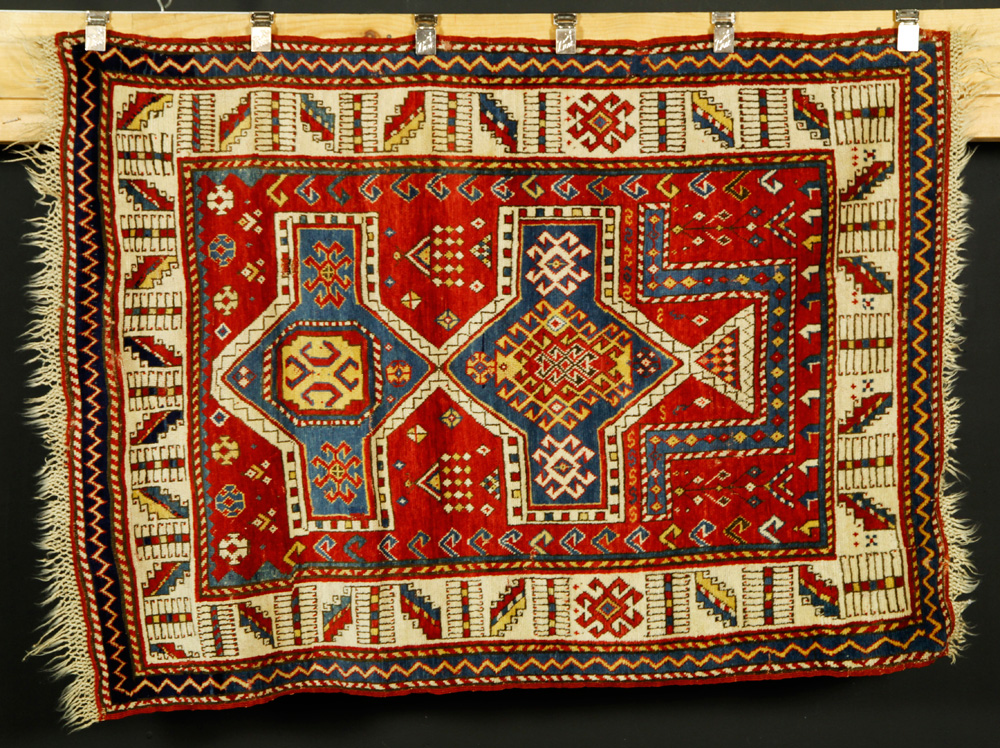 Appraisal: A - th C Caucasian Rug th century Caucasian rug