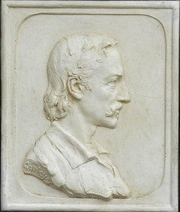 Appraisal: AFTER HENRY SNELL GAMLEY RELIEF PROFILE BUST OF ROBERT LOUIS