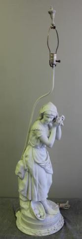 Appraisal: Large French Parian Figure Titled Au Bord De La Mer