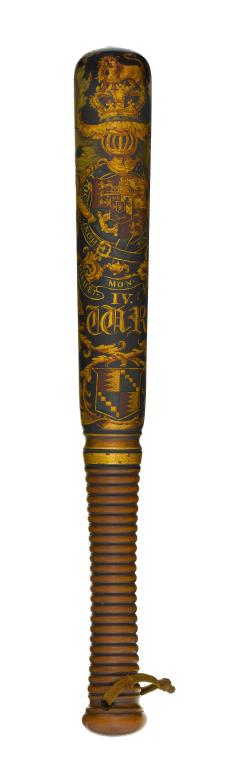 Appraisal: A WILLIAM IV TRUNCHEON BY HIATT CO OF BIRMINGHAM AND