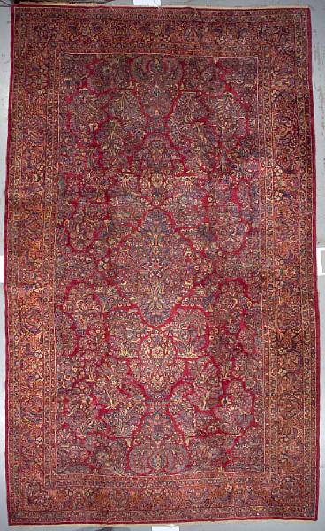 Appraisal: A Sarouk carpet Central Persia circa size approximately ft x