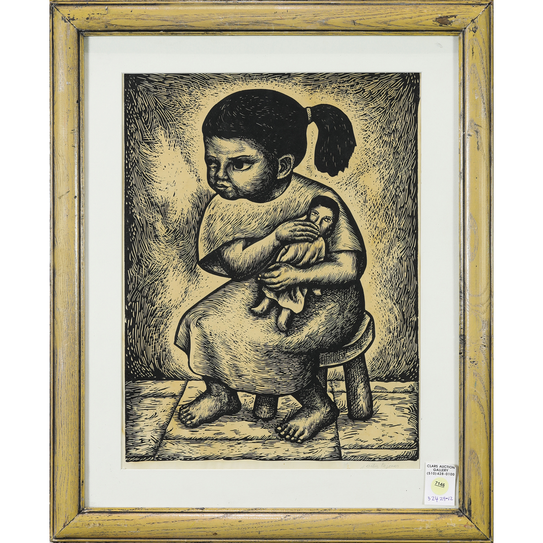 Appraisal: PRINT JESUS ORTIZ TAJONAR Jesus Ortiz Tajonar Mexican - Child