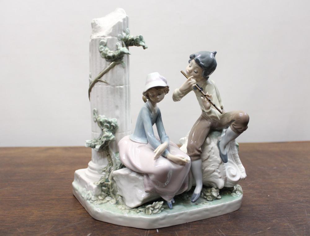 Appraisal: LLADRO LOVER'S SERENADE PORCELAIN FIGURAL GROUP by the sculptor Antonio