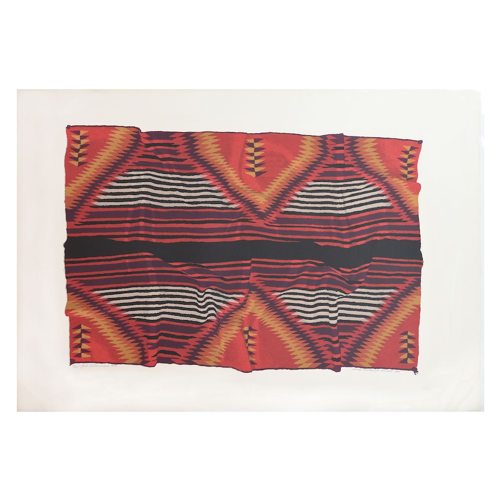 Appraisal: Jack Silverman b Navajo Serape Navajo First Phase Blanket Navajo