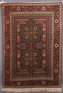 Appraisal: CAUCASIAN WOVEN CARPET A VERY FINE SEMI MODERN CAUCASIAN HAND