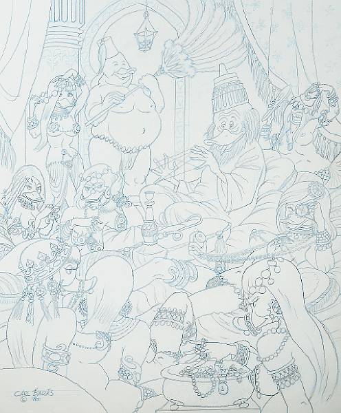 Appraisal: Carl Barks - Original Artwork for original preliminary final drawing