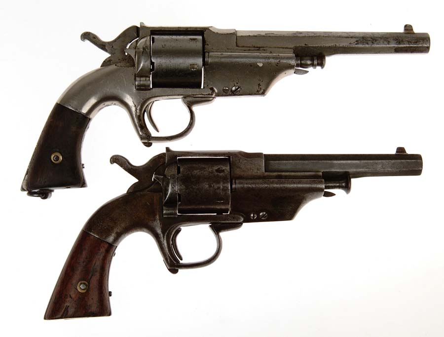 Appraisal: LOT OF TWO ALLEN WHEELOCK CENTER HAMMER LIPFIRE NAVY REVOLVERS