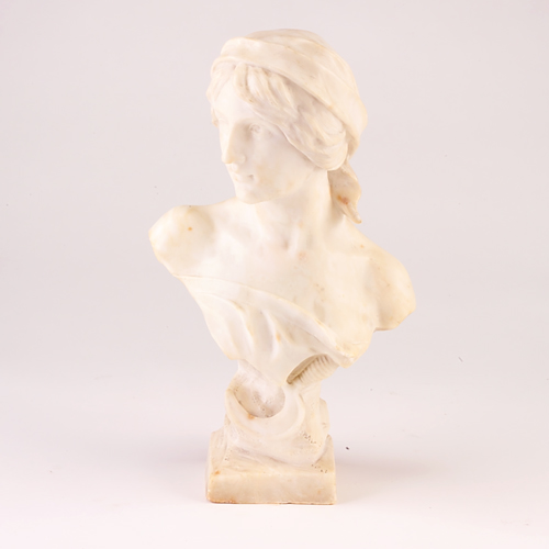 Appraisal: Marble bust of a woman signed A Cipriani early th