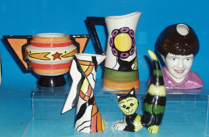 Appraisal: A Collection Of Lorna Bailey Pottery To Include Bust Of